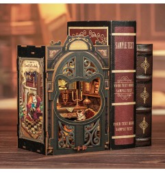Figured'Art Lo Studio del Conte Gatto book nook DIY 121 pezzi 17x10x11,5 cm SD03