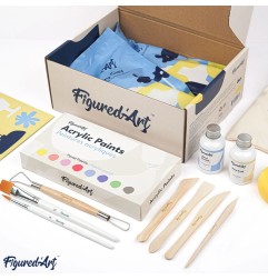 Figured'Art Pottery Kit set per ceramica con argilla autoindurente e accessori FA-POTTKIT