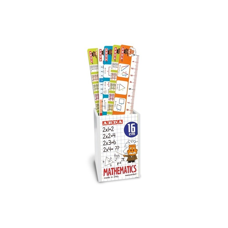 Arda espositore da banco righelli Mathematics 16 cm 24 pezzi 28917MBAR Arda espositore da banco righelli Mathematics 16 cm 24 pezzi 28917MBAR