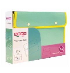 Arda buste portadocumenti bordate Keep Colour Pastel A4 due
