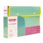 Arda buste portadocumenti bordate Keep Colour Pastel A4 due bottoni 0273KCP – confezione da 12 pezzi