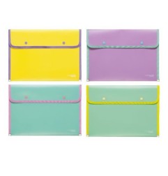 Arda buste portadocumenti bordate Keep Colour Pastel A4 due bottoni 0273KCP – confezione da 12 pezzi
