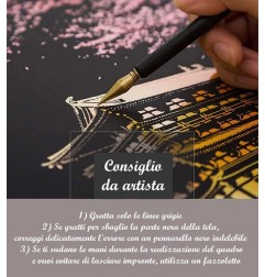 Figured'Art Scratch Painting A3 - Ruota Panoramica E Parco Divertimenti SP1011