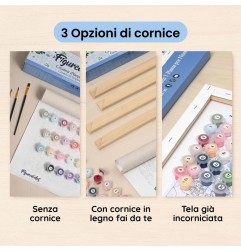Figured'Art Dipingere con i numeri 40x50 con cornice - Ballerina Moderna PN002-Y