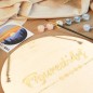 Figured'Art Diamond Painting su disco di legno 30cm - Notte stellata DP-RFA001
