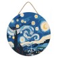 Figured'Art Diamond Painting su disco di legno 30cm - Notte stellata DP-RFA001
