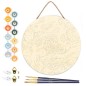 Figured'Art Diamond Painting su disco di legno 30cm - Notte stellata DP-RFA001