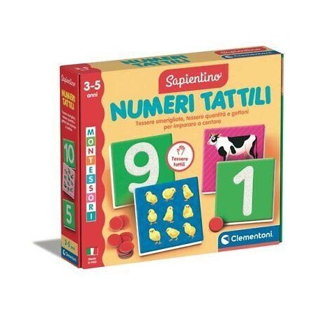 CLEMENTONI MONTESSORI - NUMERI TATTILI NEW