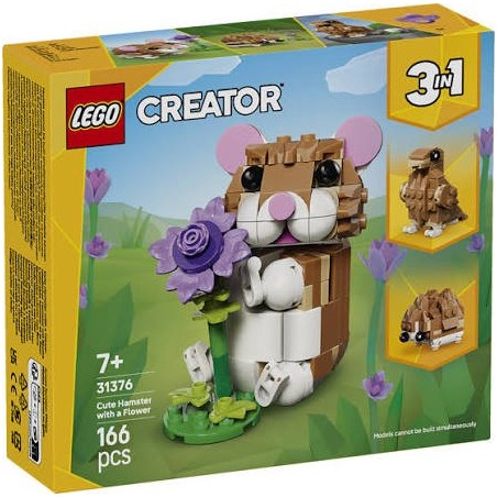 LEGO 31376 SIMPATICO CRICETO CON FIORE