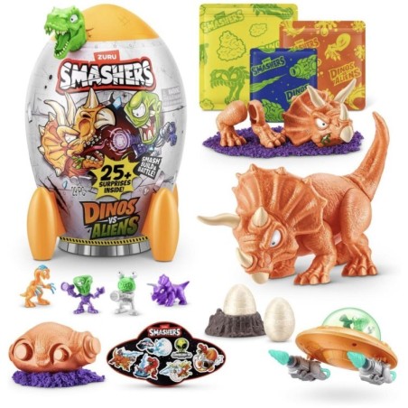 ZURU 74141 SMASHERS - S1 DINOS VS ALIENS ROCK