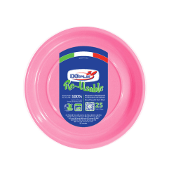Office Piatti Piani in Plastica RE Usable Diam 22CM Dopla 25PZ