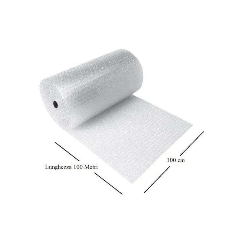 Blasetti Rotoboll rotolo a bolle d'aria 100 cm x 100 m a 3 strati 67 micron per imballaggio 0727