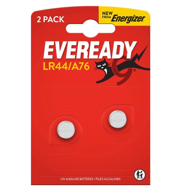 Energizer pila a bottone alcalina LR44 1,5 V – blister 2 pezzi