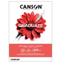 Canson Graduate Acrylique A4 300 g 20 fogli