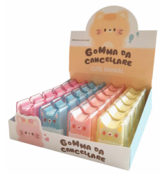 Ekover Espositore Gomme Cancellare Orsetto Colorato con Custod