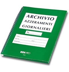 EDIPRO Cartella archivio azzeramenti di cassa giornalieri E6834 per scontrini 80x80
