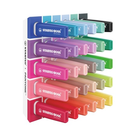 Stabilo Boss Original x Pantone espositore 30 evidenziatori punta a scalpello 70/30-6