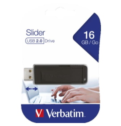 PEN DRIVE VERBATIM 16GB BLACK PINSTRIPE USB2.0 (contributo siae incluso)