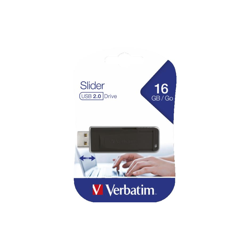 PEN DRIVE VERBATIM 16GB BLACK PINSTRIPE USB2.0 (contributo siae incluso) PEN DRIVE VERBATIM 16GB BLACK PINSTRIPE USB2.0 (contributo siae incluso)