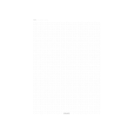 BLOCCO APPUNTI INTEMPO 21x30 75fg A PUNTINI, COLLATO A LIBRO 8122BL