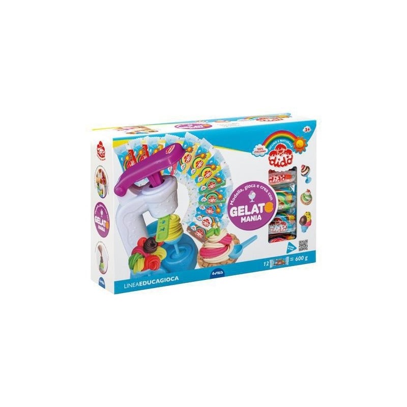 Didò Gelatomania set pasta da modellare 600 g con macchina del gelato dai 3 anni