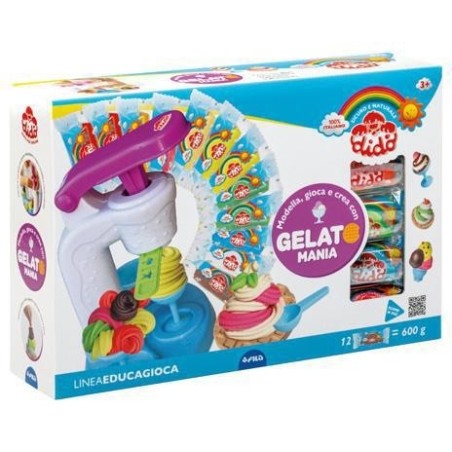 Didò Gelatomania set pasta da modellare 600 g dai 3 anni