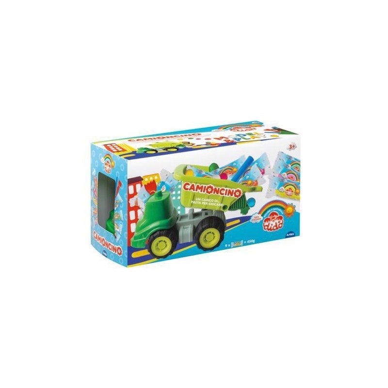 Didò Camioncino set pasta da modellare 450 g con camion giocattolo dai 3 anni F365000 Didò Camioncino set pasta da modellare 450 g con camion giocattolo dai 3 anni F365000