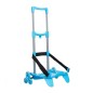 Seven Be Box Plus carrello portazaino pieghevole 3 ruote azzurro 28x52x15 cm per zaino scuola Seven Be Box Plus carrello portazaino pieghevole 3 ruote azzurro 28x52x15 cm per zaino scuola