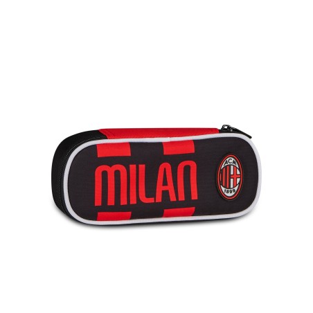 Seven portapenne ovale Round Plus Milan rosso
