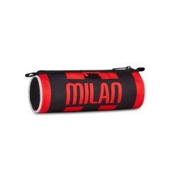 Seven portapenne tondo Milan rosso