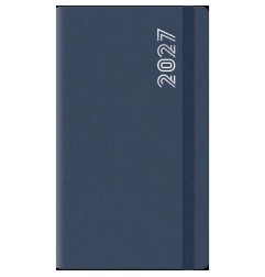 Agenda 2027 settimanale 8x14 cm Dynamic bluette con elastico