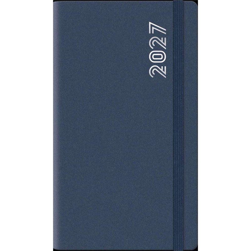 Agenda 2027 settimanale 8x14 cm Dynamic bluette con elastico Agenda 2027 settimanale 8x14 cm Dynamic bluette con elastico