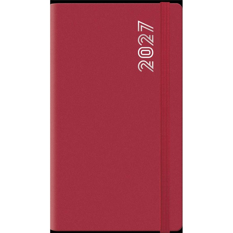 Agenda 2027 settimanale 8x14 cm Dynamic rubino con elastico Agenda 2027 settimanale 8x14 cm Dynamic rubino con elastico