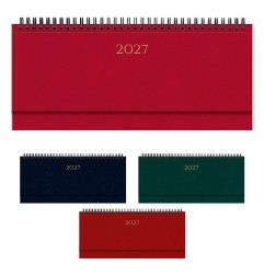 Planning 2027 settimanale 29,8x10,5 cm Madrid rosso inglese