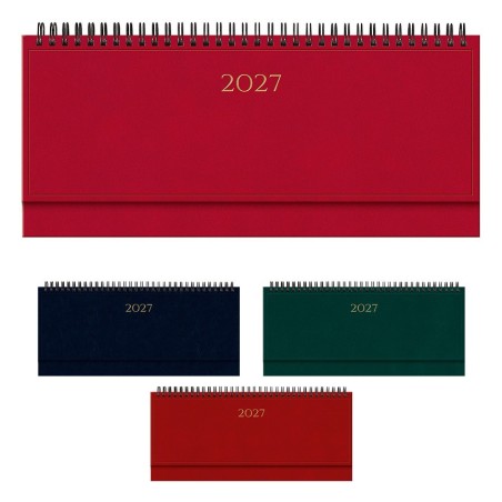 Planning 2027 settimanale 29,8x10,5 cm Madrid rosso inglese