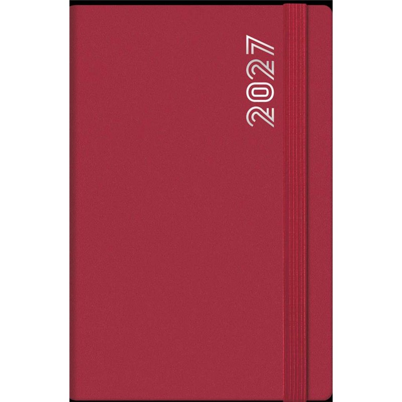 Agenda 2027 giornaliera 11x16,5 cm Dynamic rubino con elastico Agenda 2027 giornaliera 11x16,5 cm Dynamic rubino con elastico