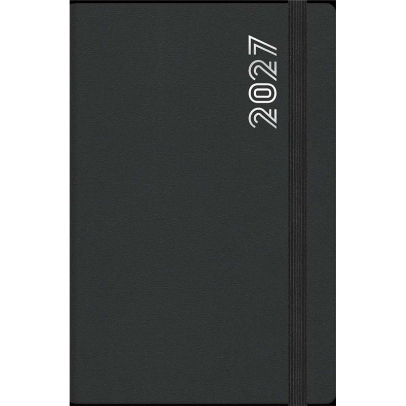 Agenda 2027 giornaliera 11x16,5 cm Dynamic nero con elastico Agenda 2027 giornaliera 11x16,5 cm Dynamic nero con elastico