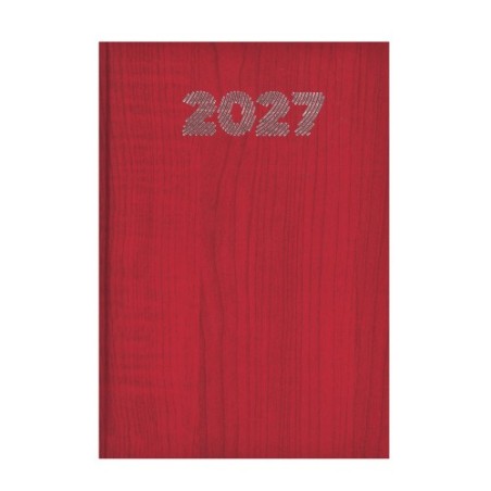 Agenda 2027 giornaliera 14,5x20,5 cm Vertigo rosso