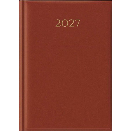 Agenda 2027 giornaliera 14,5x20,5 cm Madrid rosso inglese
