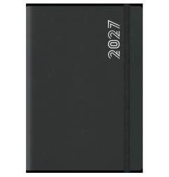 Agenda 2027 giornaliera 14,5x20,5 cm Dynamic nero con elastico