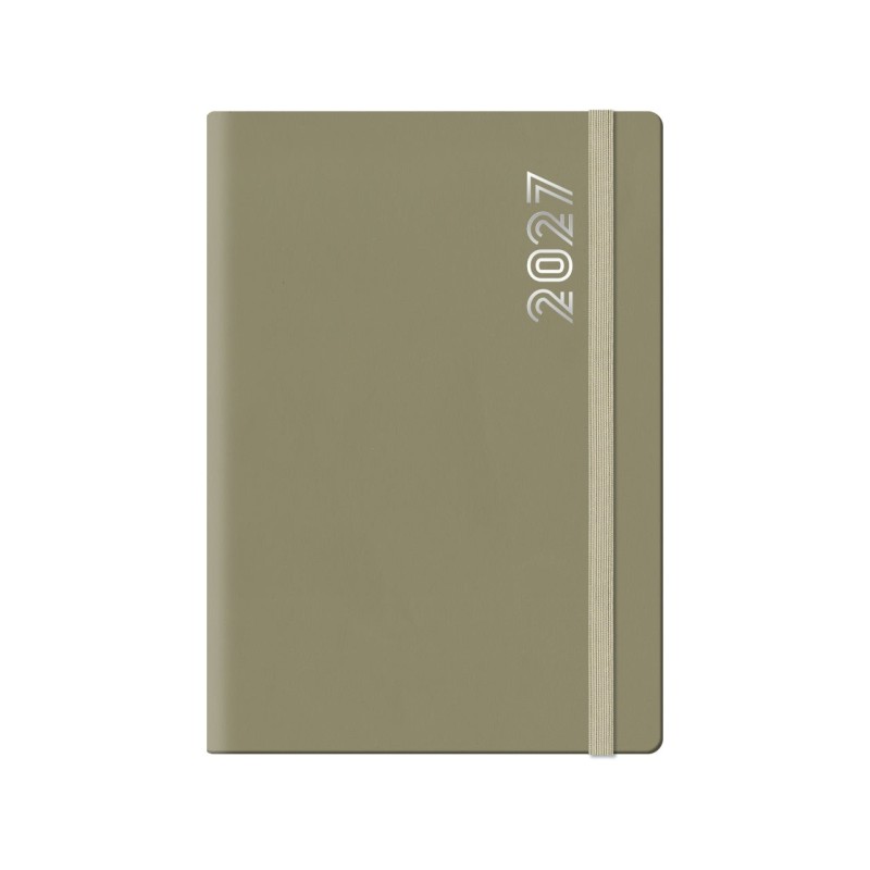 Agenda 2027 giornaliera 14,5x20,5 cm Dynamic nocciola con elastico Agenda 2027 giornaliera 14,5x20,5 cm Dynamic nocciola con elastico