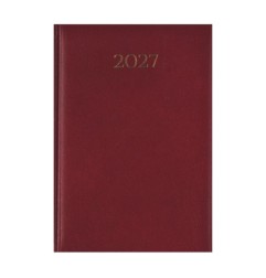 Agenda 2027 giornaliera 14,5x20,5 cm Madrid rosso cardinale