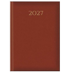 Agenda 2027 giornaliera 17x24 cm Madrid rosso inglese