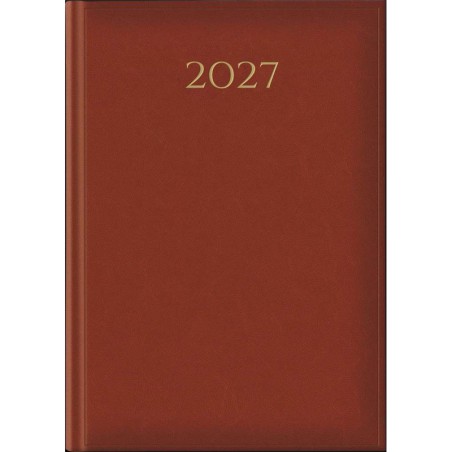 Agenda 2027 giornaliera 17x24 cm Madrid rosso inglese