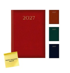 Agenda 2027 giornaliera 21x29,7 cm Madrid rosso cardinale