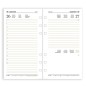 Ricambio agenda 2027 giornaliera 9,5x17 cm per organizer ad anelli