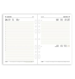Ricambio agenda 2027 giornaliera 14,5x21 cm per organizer ad