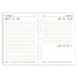 Ricambio agenda 2027 giornaliera 14,5x21 cm per organizer ad anelli
