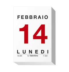 Blocco calendario 2027 da muro 5,8x8,5 cm Comune