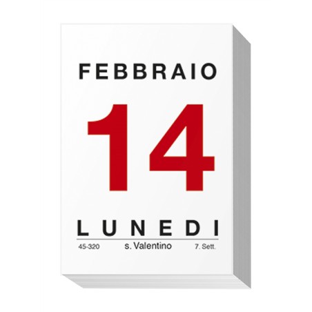 Blocco calendario 2027 da muro 5,8x8,5 cm Comune
